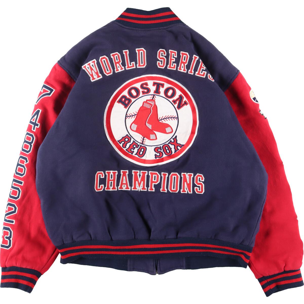 Majestic × ボストンレッドソックス選手着用デザインジャケット