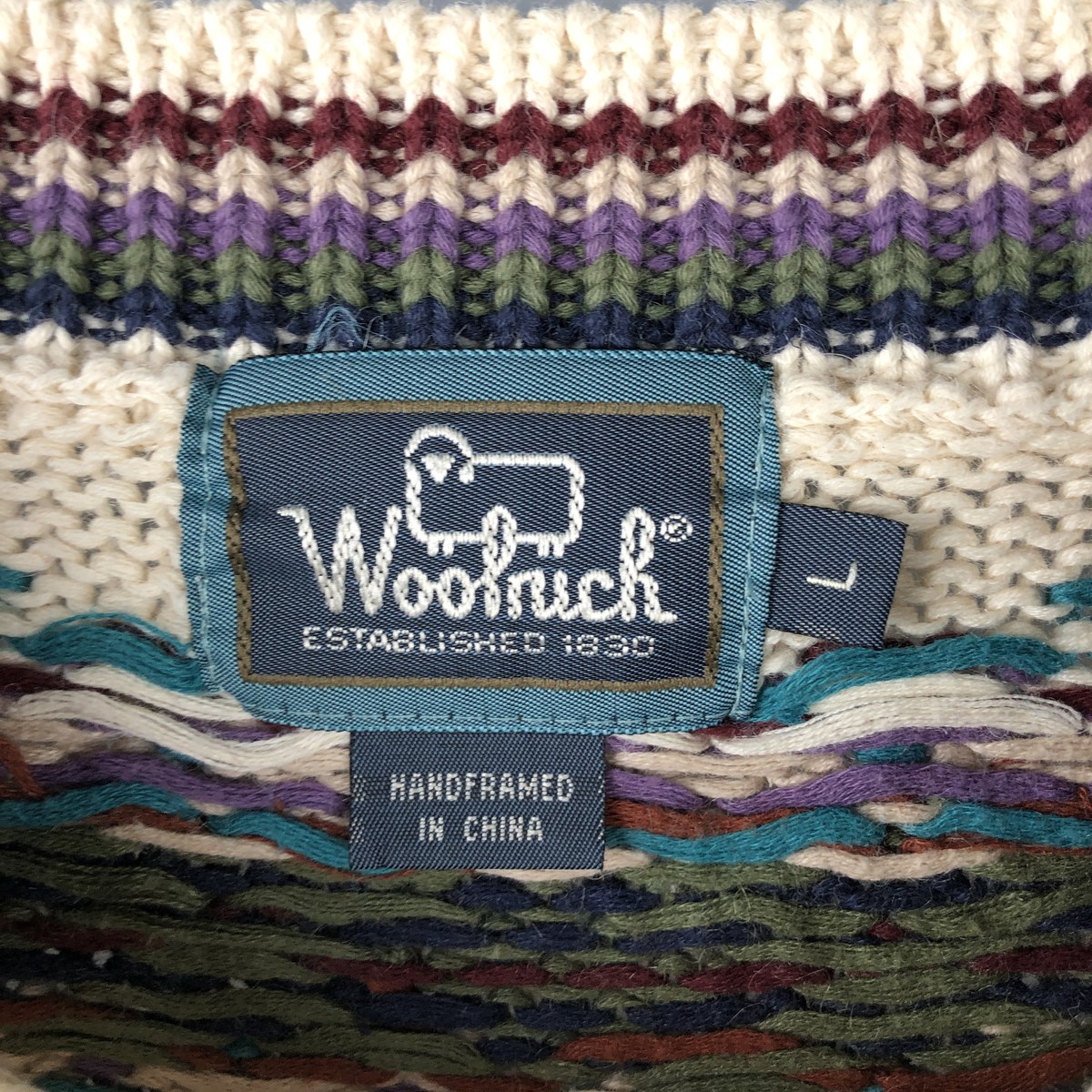 古着 90年代～ ウールリッチ WOOLRICH フェアアイル柄 モックネック