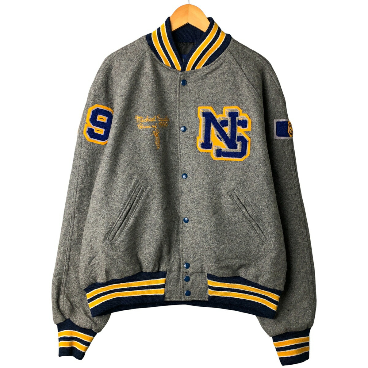 古着 90年代 HOLLOWAY ウールスタジャン アワードジャケット バー