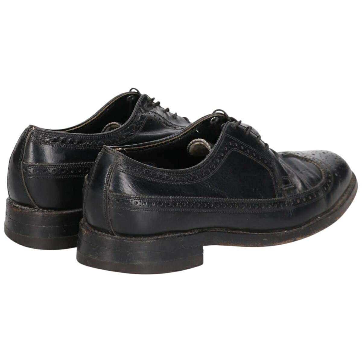 古着 フローシャイム Florsheim フルブローグ ウイングチップシューズ