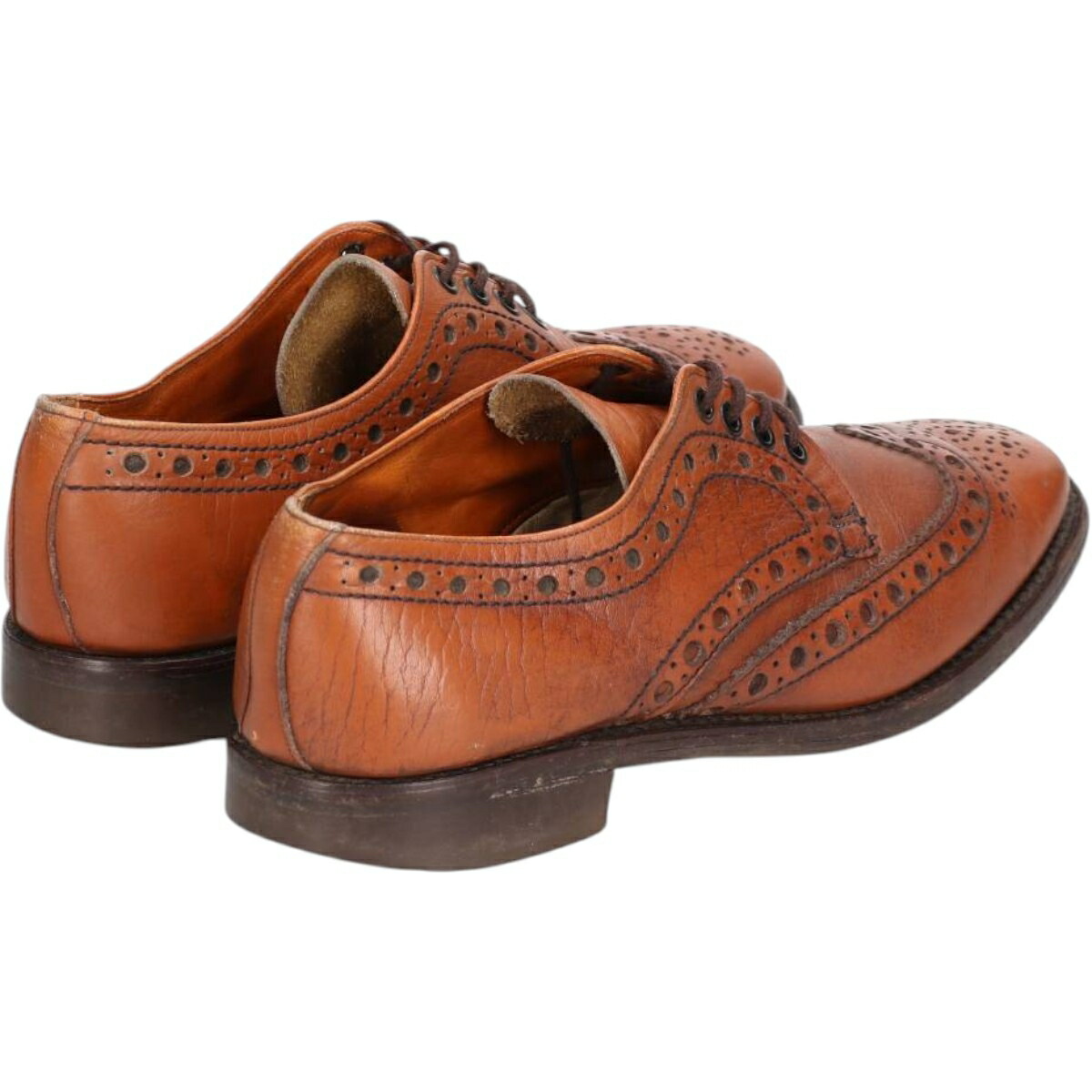 古着 ローク Loake フルブローグ ウイングチップシューズ 英国製 8