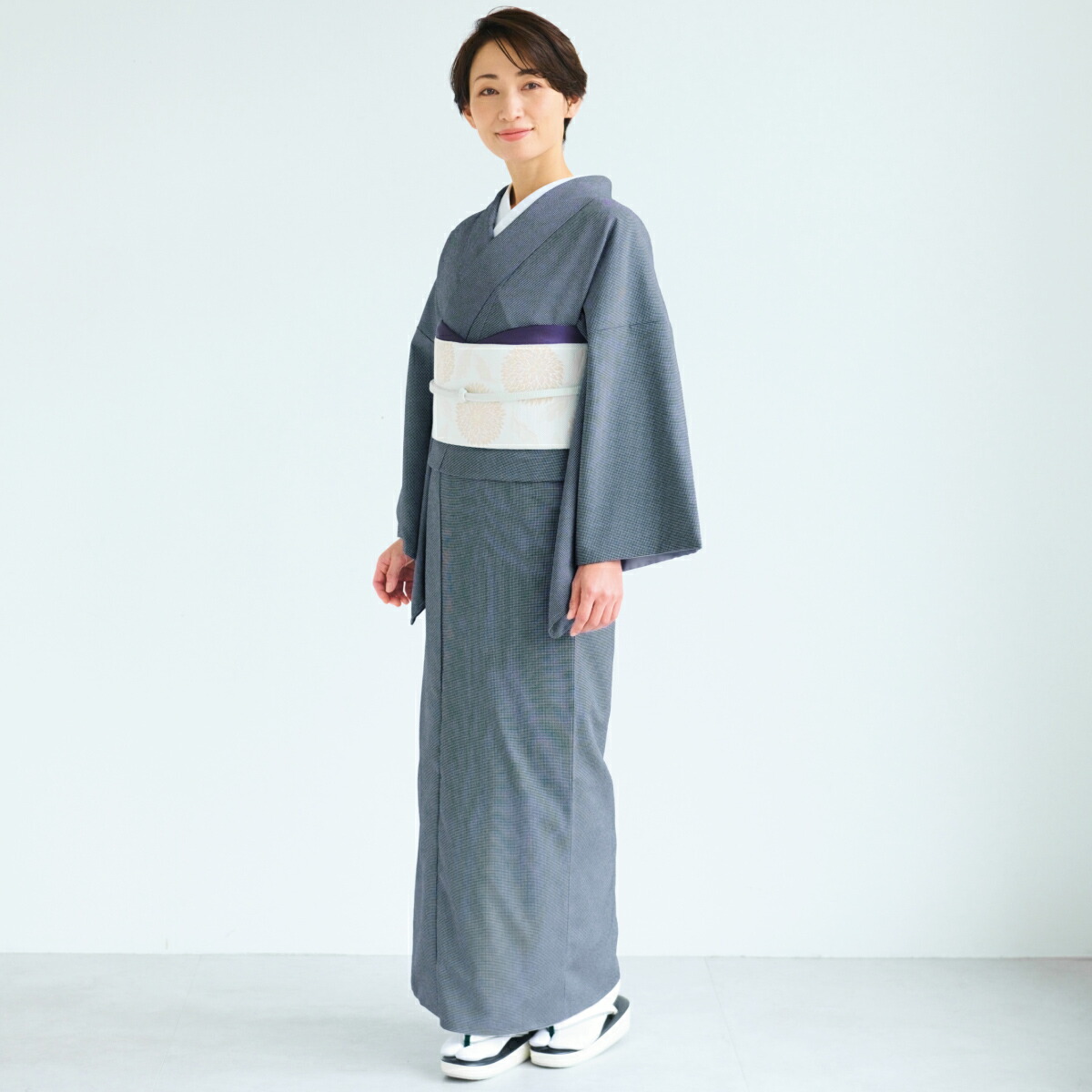 ☆25％OFF☆【CHIKUMO-千雲-】洗える着物 単衣仕立て 東レシルック江戸