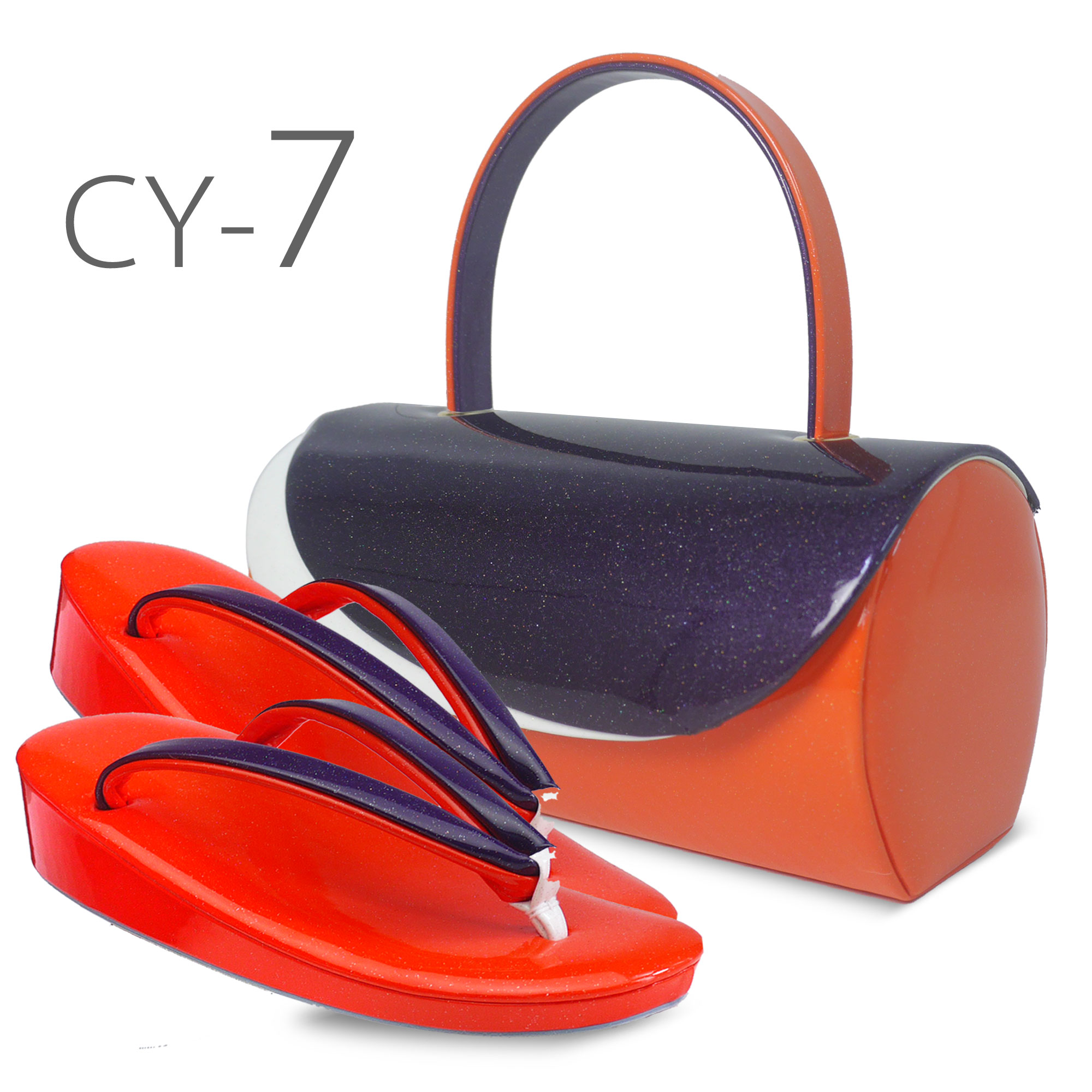 楽天市場】草履バッグ セット 振袖用 エナメル グリッター 円筒型