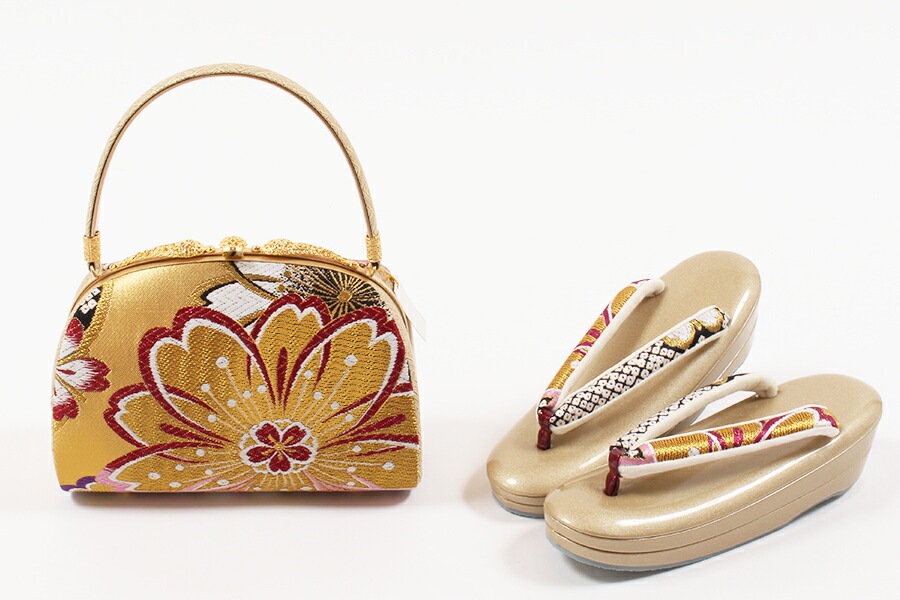 楽天市場】【3/4 20時～☆10%OFF】草履バッグセット 西陣織 正絹帯地