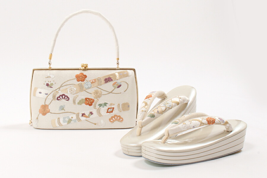 楽天市場】【2/26まで☆エントリーでP3倍】草履バッグセット 銀地 笛