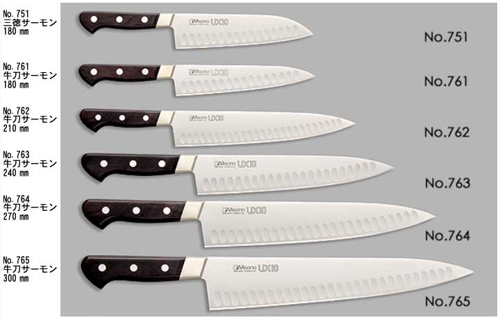 楽天市場】包丁 misono ux10 三徳包丁 180 本刃付け ミソノ UX10 三徳