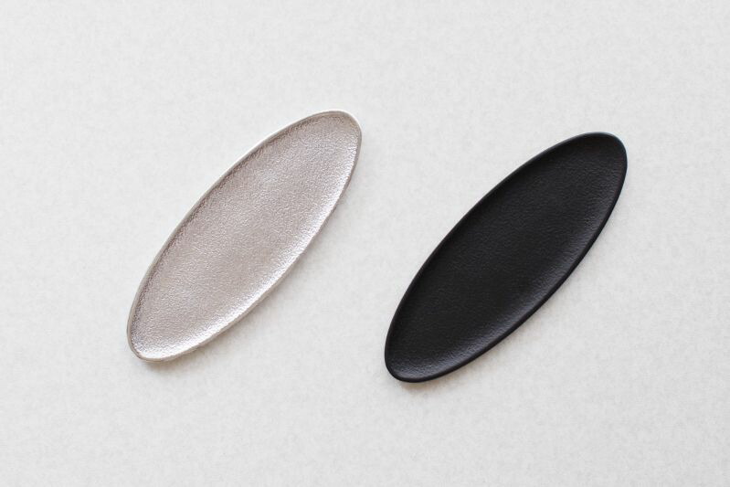 香皿 オーバルトレー S 銀 黒 お香立て 楕円 楕円形 おしゃれ かわいい