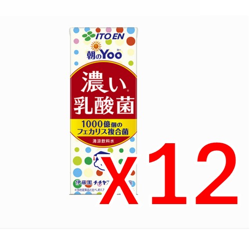 ヤマダモール | 【納期約3週間】(618295)x12 伊藤園 朝のYoo 濃い