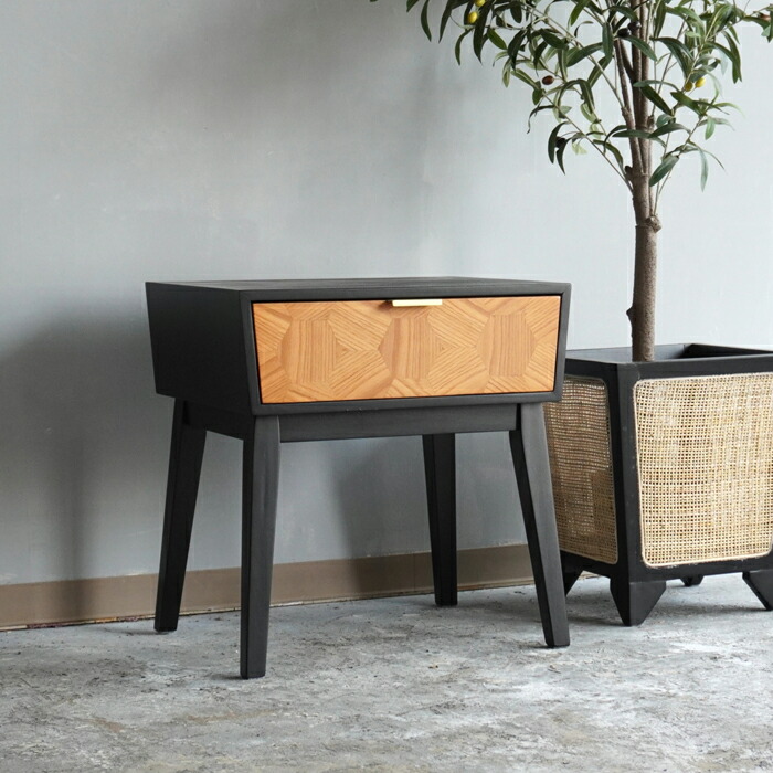 サイドテーブル 北欧風 オーク 花台 サイドテーブル おしゃれ 幅65