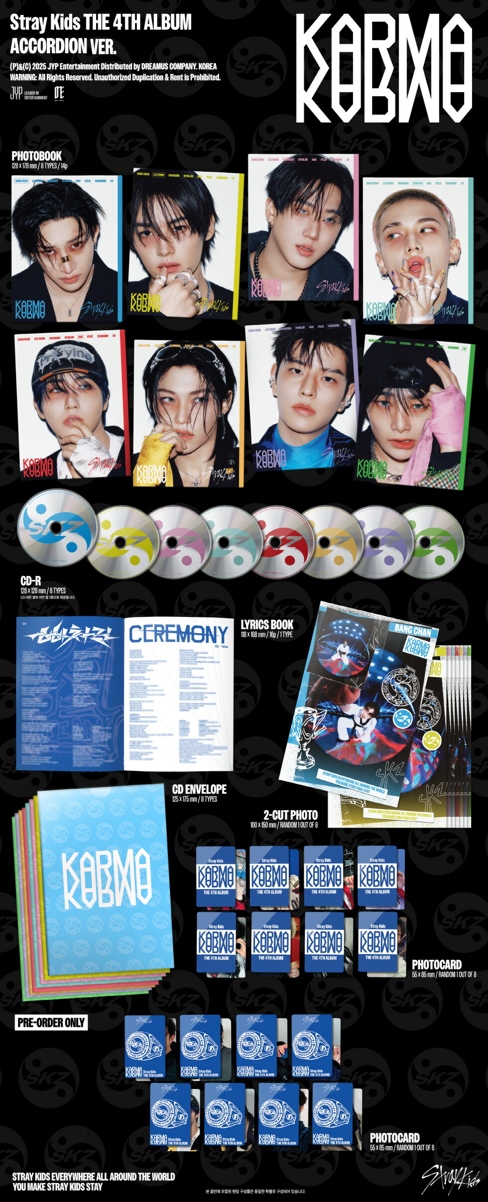 楽天市場】[初回特典+おまけ付き] Stray Kids [KARMA] ACCORDION VER