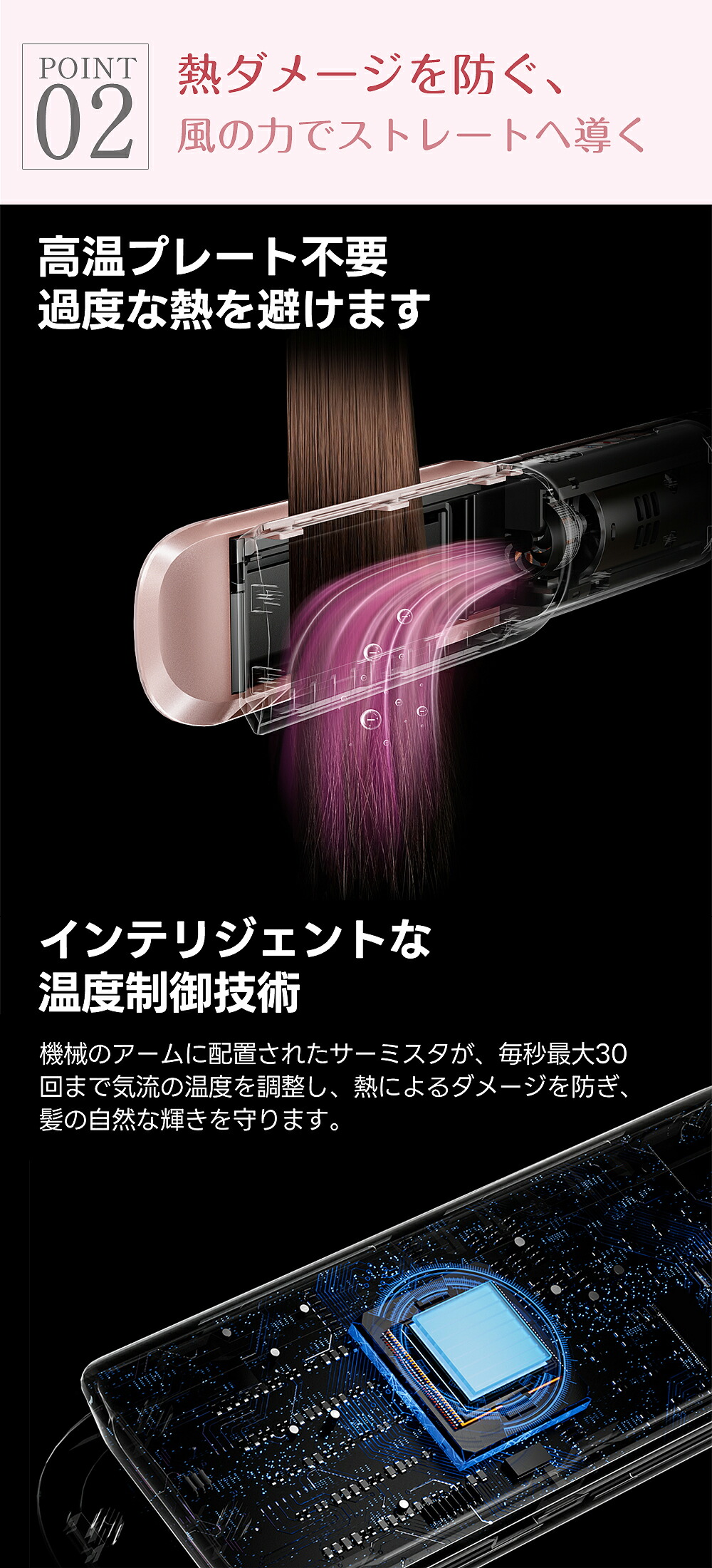 楽天市場】ドライヤーストレートナー イオン搭載 ドライヤー