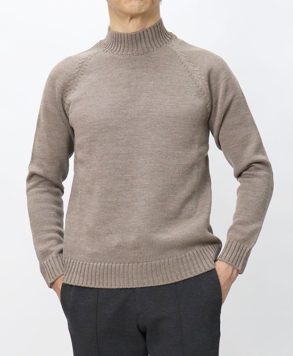 ザノーネ / ZANONE / モックネック ニット / ウール / 5ゲージ 5G