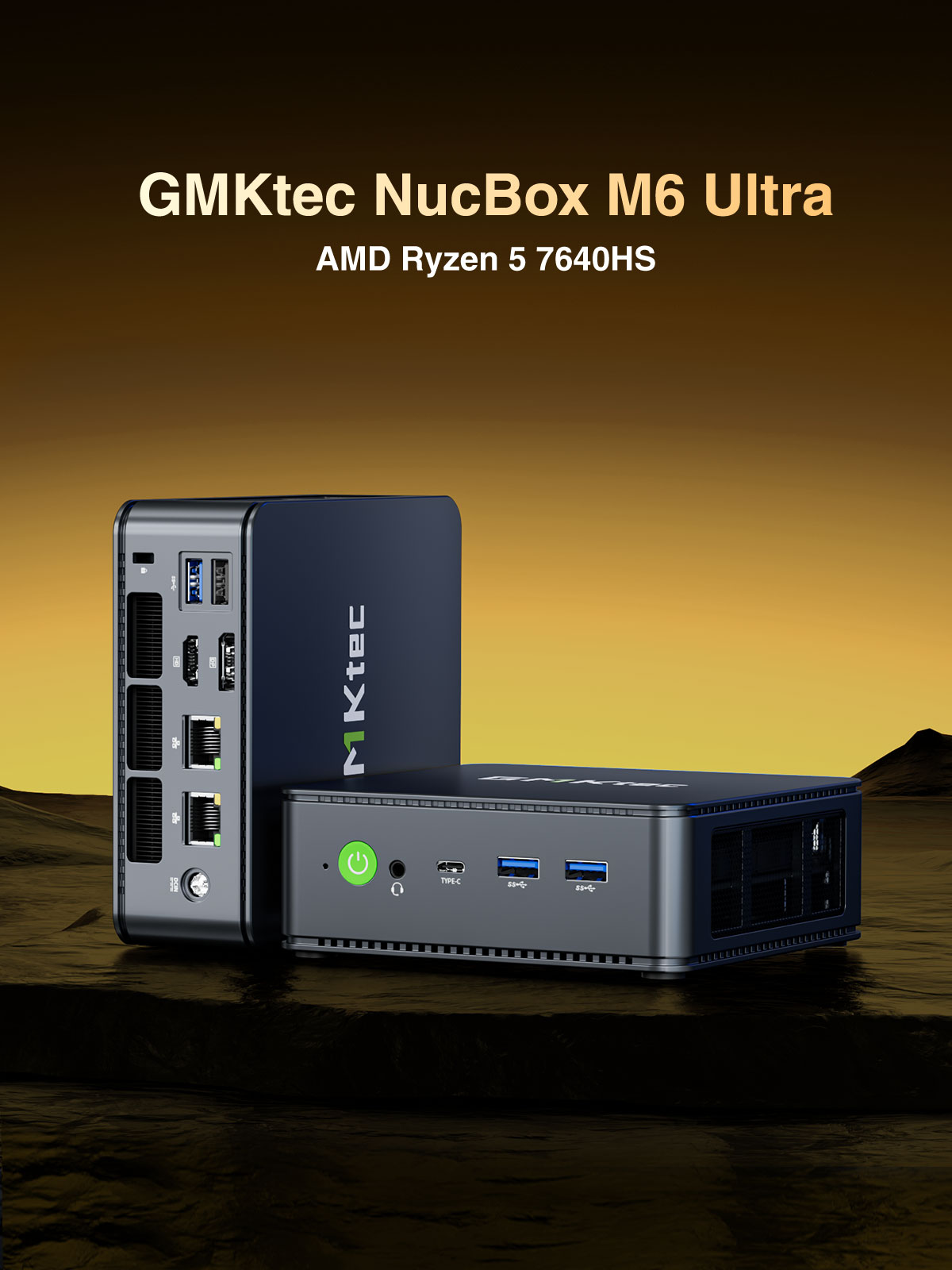 GMKtec ミニPC NucBox M6 ULTRA メモリ32GB ストレージ1TB AMD Ryzen 5