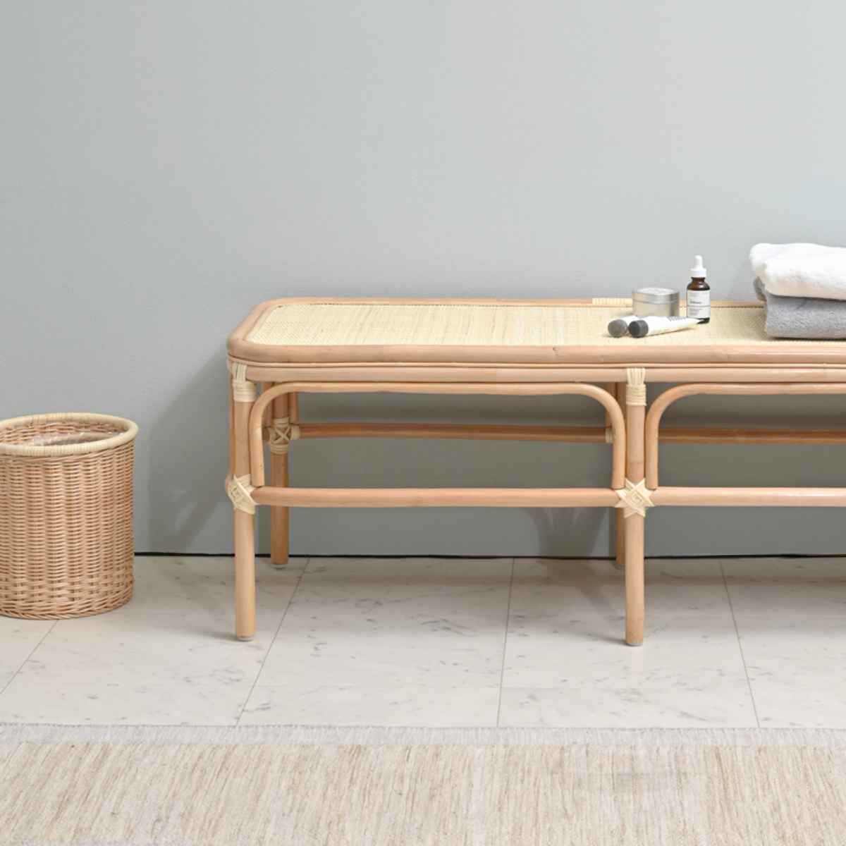 楽天市場】籐 ベンチ Lサイズ 幅160cm ラッカー塗装 天然素材