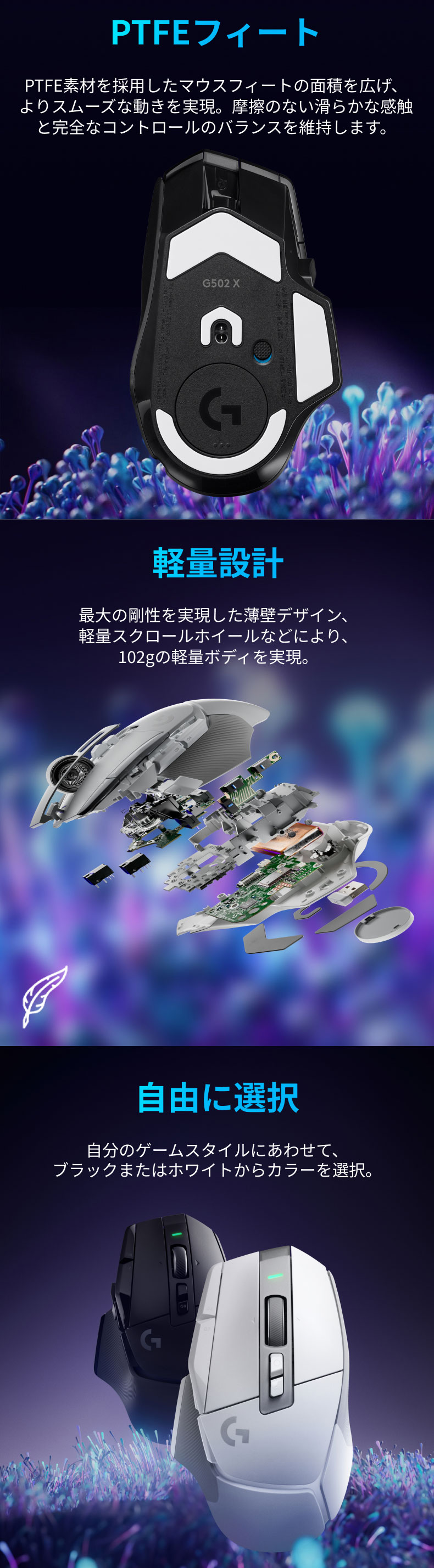 楽天市場】Logicool G ゲーミングマウス G502 X LIGHTSPEED ワイヤレス