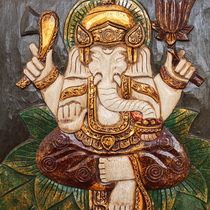 ガネーシャの絵画 作者Ray 額入れ ガネーシャの絵画 作者Ray 額入れ