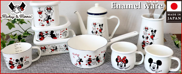 楽天市場】保存容器 ミッキー&ミニー SH ホーローマルチスクエアポット