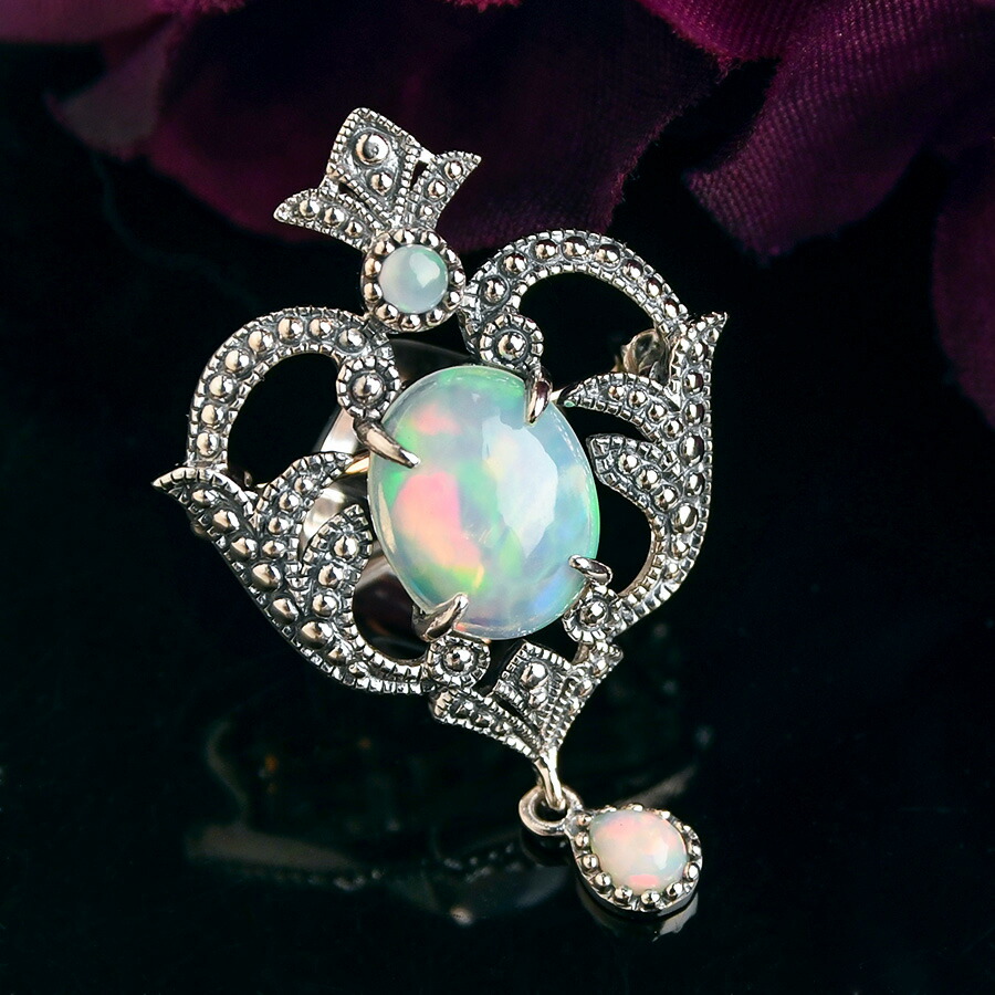 楽天市場】ルコリエ限定 碌山 エチオピアン オパール ブローチ