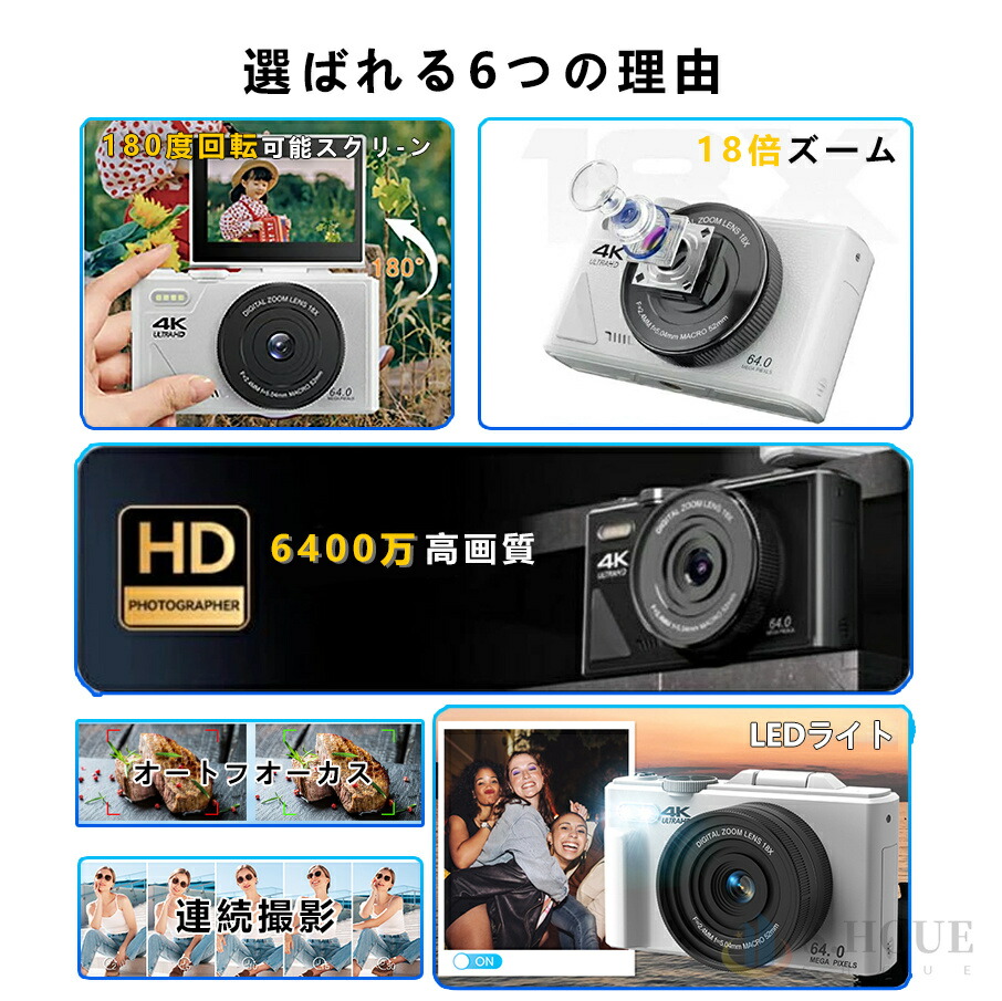 楽天市場】【バッテリー2個+128GBカード】デジカメ デジタルカメラ