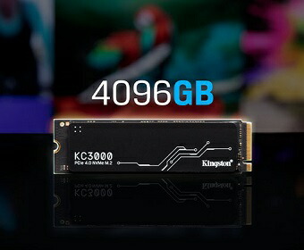 楽天市場】キングストン SSD KC3000シリーズ 4096GB PCIe 4.0 NVMe M.2