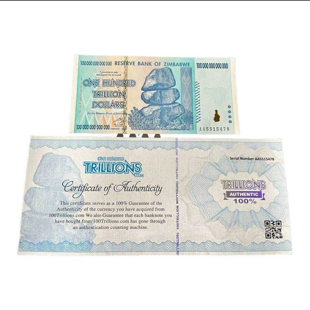 楽天市場】ジンバブエドル 100兆ドル ジンバブエ ドル 1枚 【おまけ