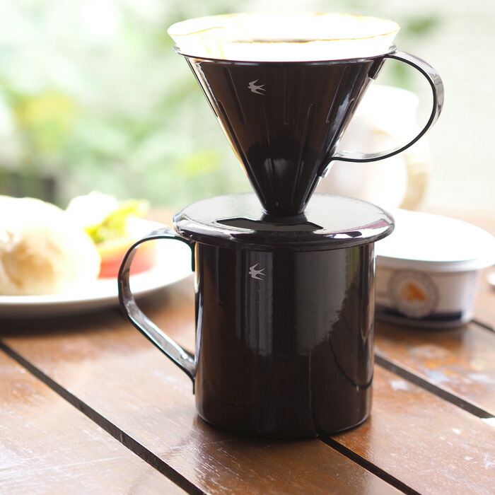 ツバメ ホーローマグ L ブラック / GLOCAL STANDARD PRODUCTS | 食器と