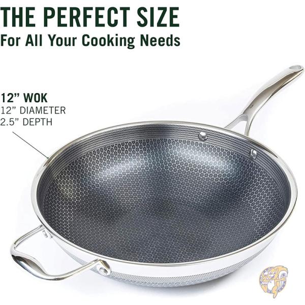 楽天市場】中華鍋 ハイブリッド ノンスティック 30cm クール ハンドル