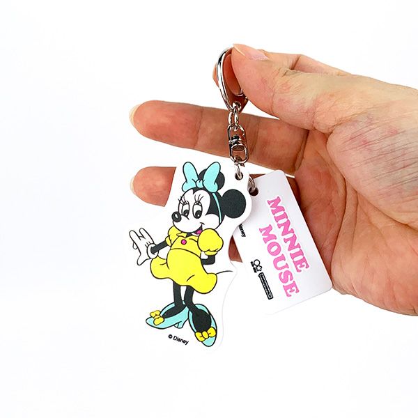 ディズニー ミニー アクリルキーホルダー レトロアートコレクション