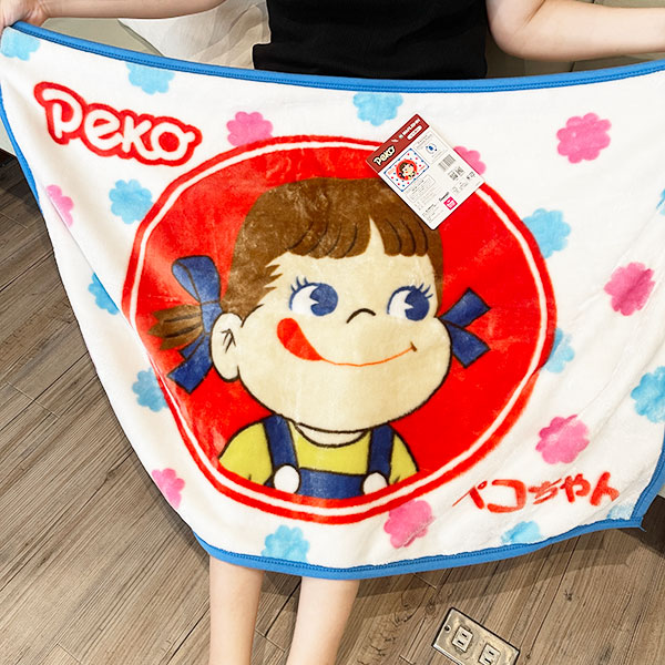 ペコちゃん ペコ＆ポコ あったかペコちゃん ひざ掛け ブランケット