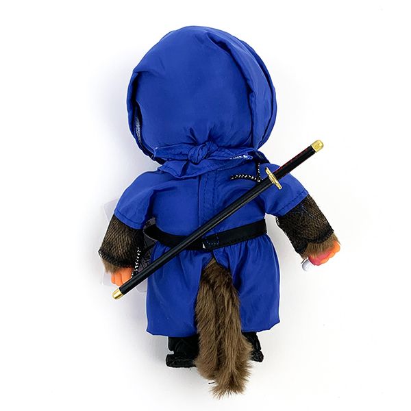 モンチッチ 忍者 ぬいぐるみ 和風 青