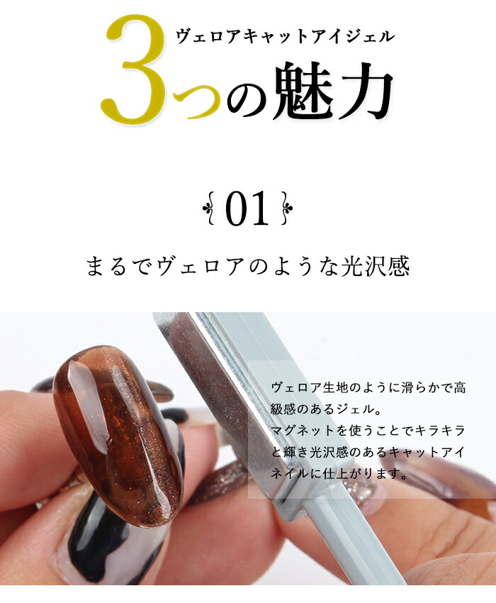楽天市場】マグネットジェル inbity Velor cateye gel キャットアイ