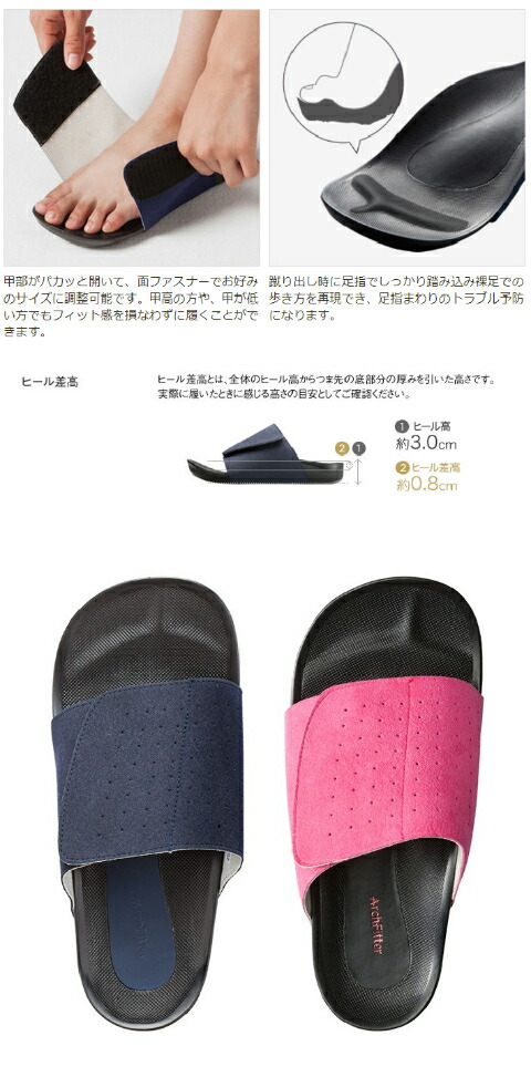 楽天市場】アーチフィッター 601 AKAISHI 室内履き : Petty Labo