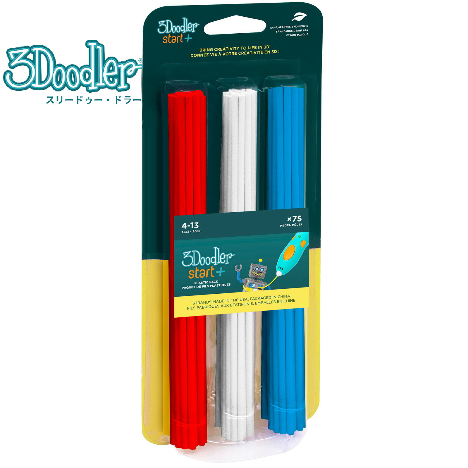 楽天市場】【公式】3Doodler Start+ フィラメント 75本入り [ レッド