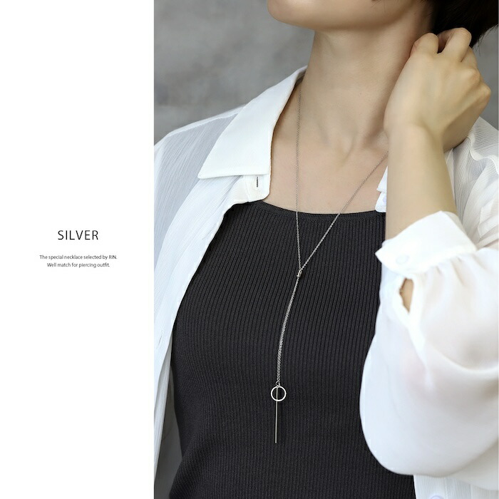 Y字ラリエットロープタイネックレス｜ボディピアス凛【公式】