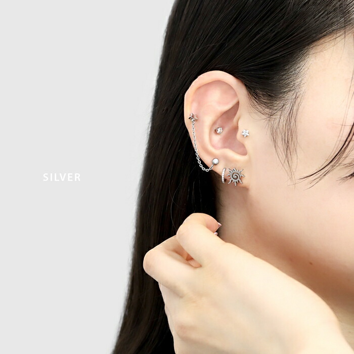 楽天市場】【全品送料無料】 ボディピアス 16G 軟骨ピアス 凛 16G 太陽