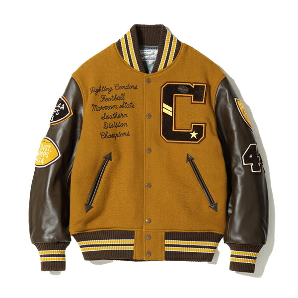 ホワイツビル WHITESVILLE スタジャン WV15603-156 ゴールド ブラウン