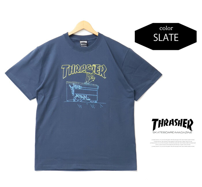 楽天市場】THRASHER スラッシャー 2012 JULY ステンシルアート 半袖T