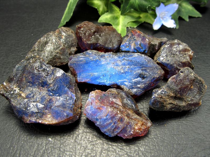 お得なセット売り ブルーアンバー 原石 50gセット 一袋約8-10個入り