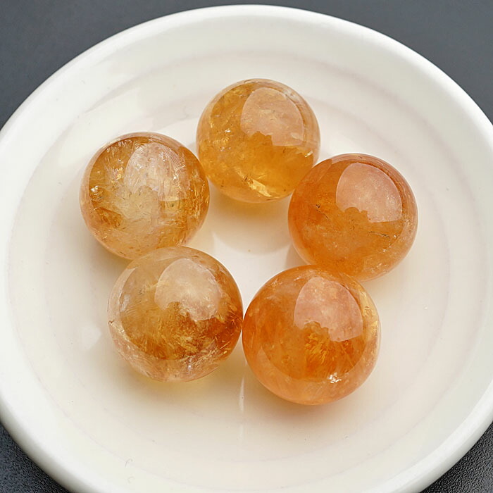 楽天市場】【1個】シトリン 17mm 丸玉 スフィア 天然石 パワーストーン