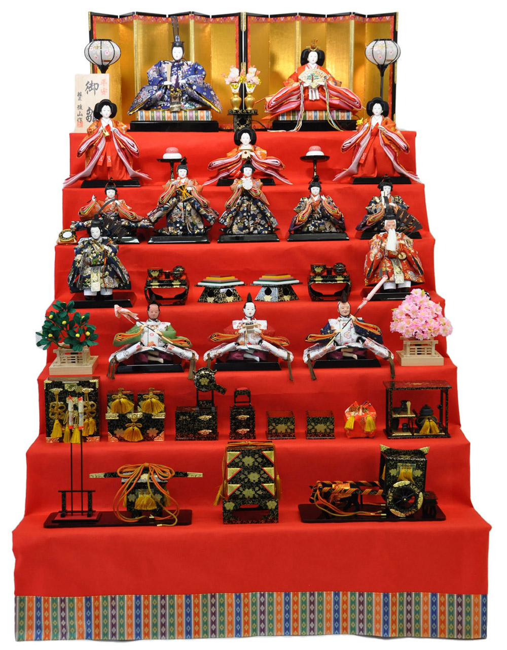 雛人形 ひな人形 衣裳着十五人七段飾りセット 秀光オリジナル限定品