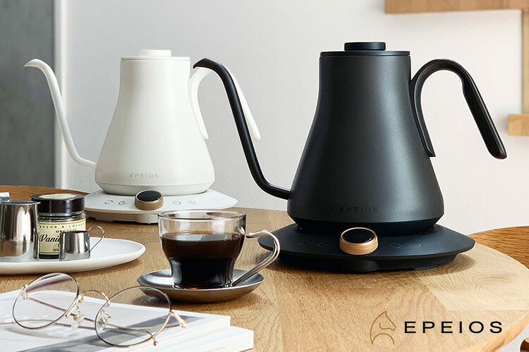楽天市場】EPEIOS ドリップケトル 900ml EPCP001 温度調節機能 電気
