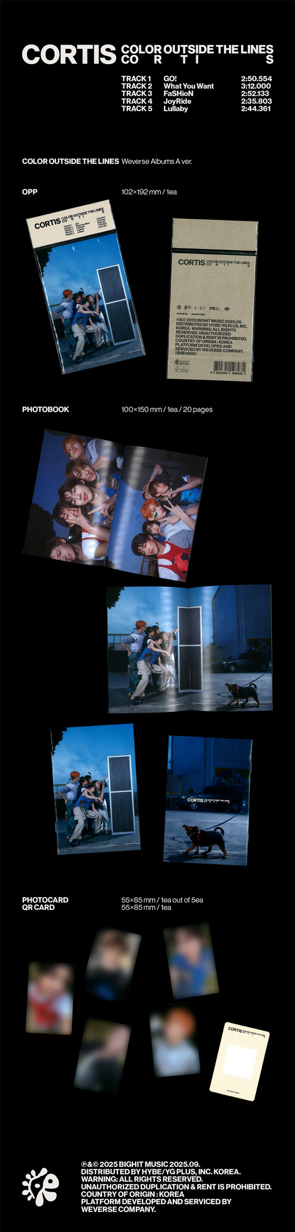 楽天市場】CORTIS Weverse Albums ver. [ COLOR OUTSIDE THE LINES ] 2