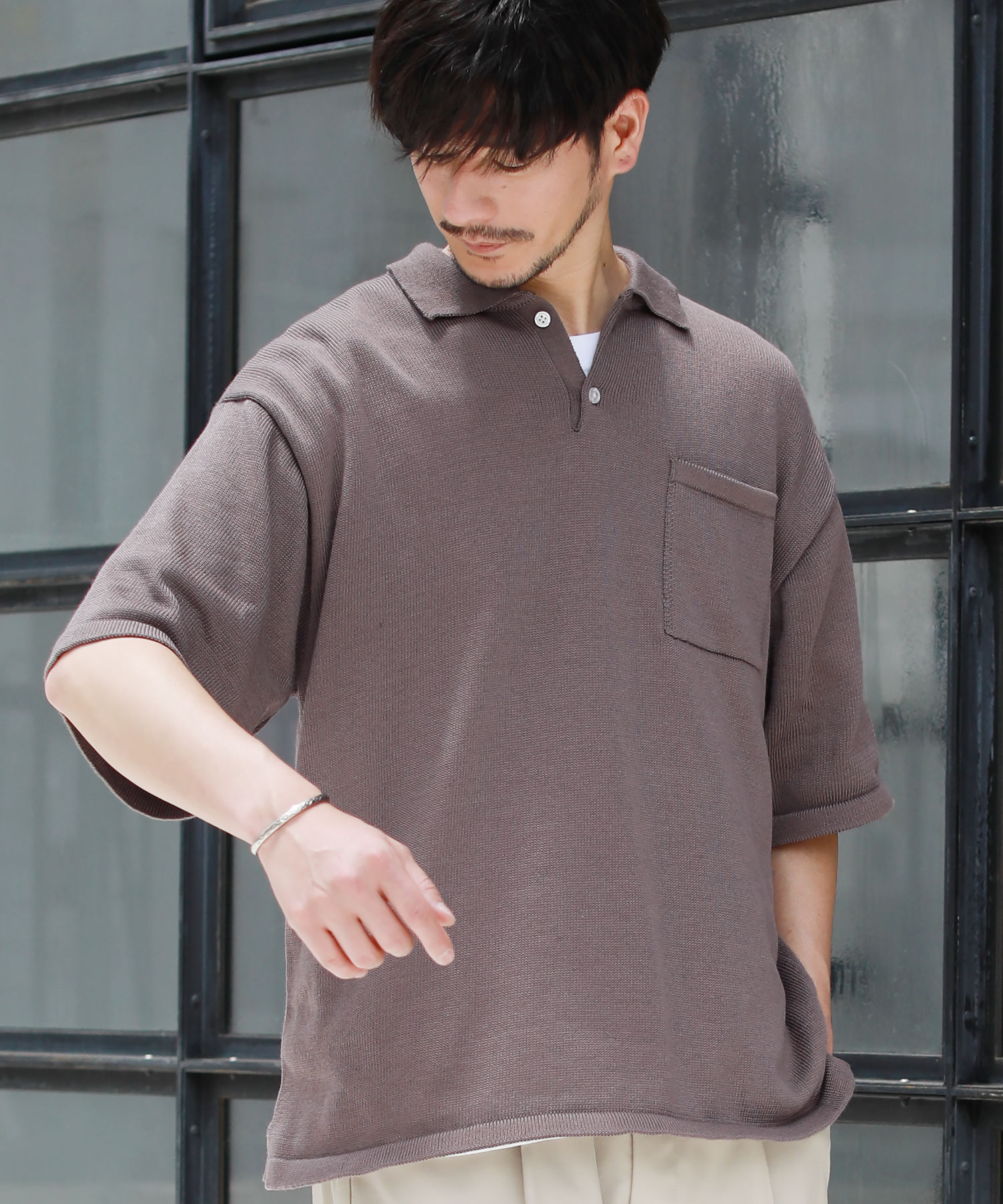 強撚糸ウォッシャブルニットポロシャツ | 【公式】SPU スプ公式通販