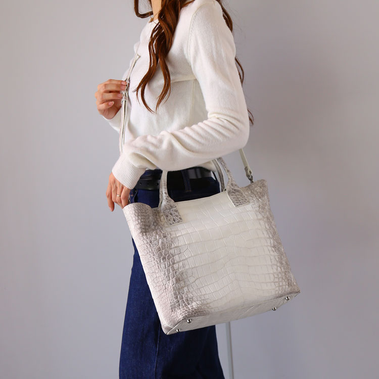 楽天市場】ヒマラヤ クロコダイル トートバッグ レディース 2way