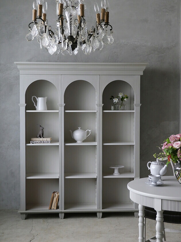 楽天市場】ブックシェルフ グレー BlancNature Charlotte (3ユニット