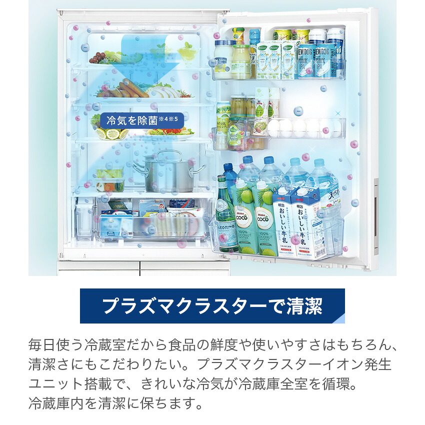 豪華特典付:シャープ 冷蔵庫 412L プラズマクラスター搭載 SJ-G415H-W