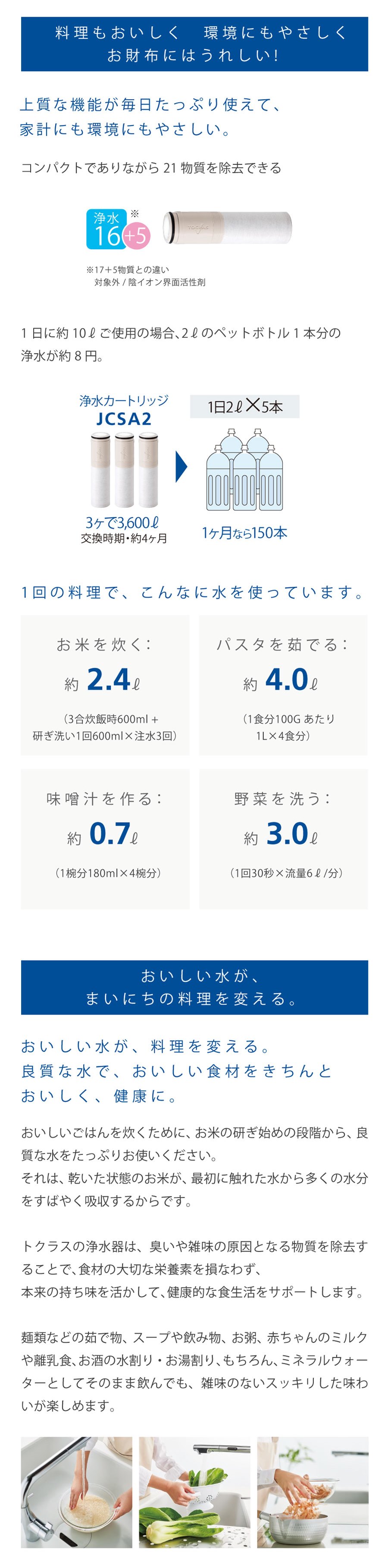 楽天市場】【公式】JCSA2 トクラス 浄水器 カートリッジ 3本入り