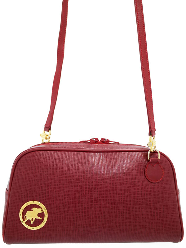 HUNTING WORLD】ハンティングワールド『レザー ショルダーバッグ