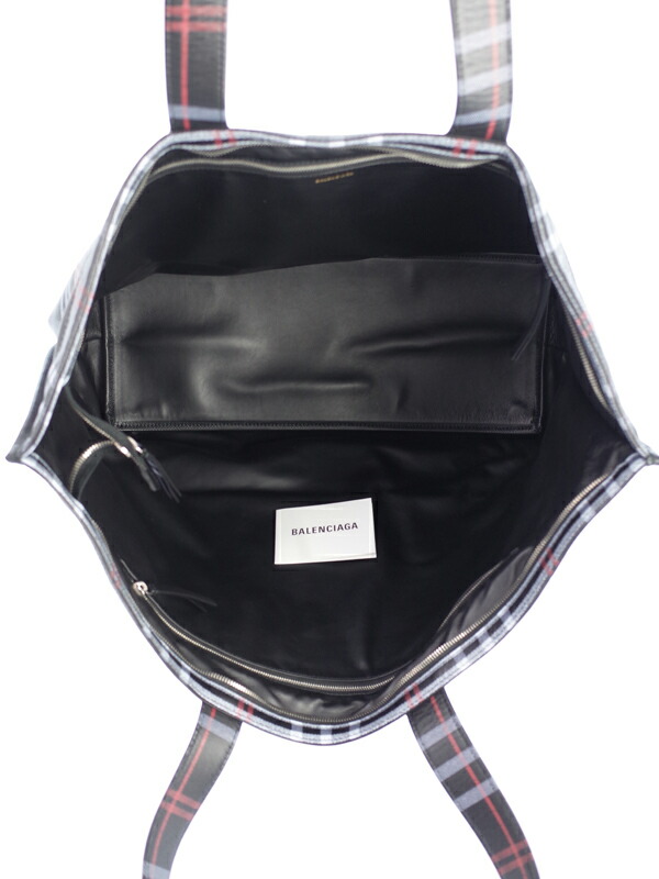 BALENCIAGA】バレンシアガ『チェック柄 ラージトートバッグ』535723