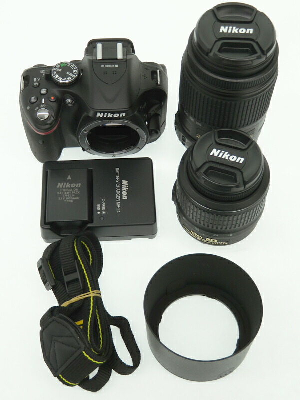 Nikon】ニコン『D5200 ダブルズームキット ブラック』2410万画素 DX